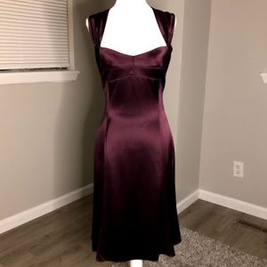 Purple Silk Prom Dress